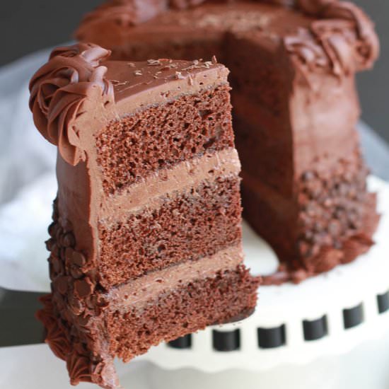 Ultimate Triple Chocolate Layer Cake