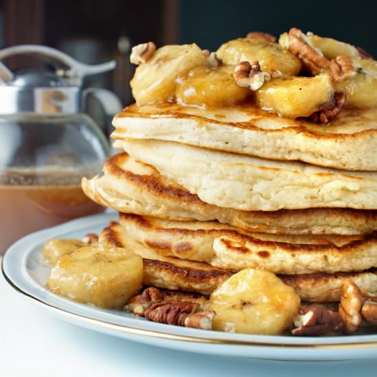 Bananas Foster Pancakes