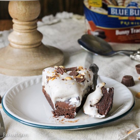 Bunny Tracks Ice Cream Brownie Pie