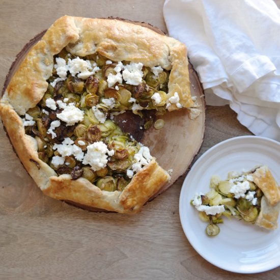 Brussels sprouts galette