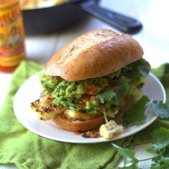 Mexican Cauliflower & Guac Sandwich