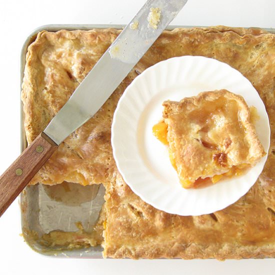 Peach Slab Pie