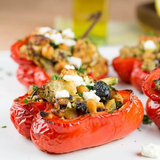 Mediterranean Style Stuffed Peppers