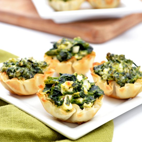 Spinach and Feta Phyllo Cups