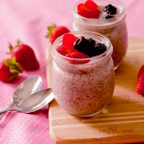 Strawberry Chia Seed Pudding