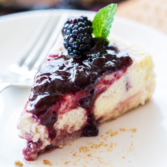 Ultimate Blackberry Cheesecake