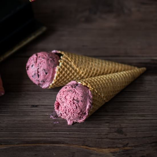 Strawberry Stracciatella Ice-Cream