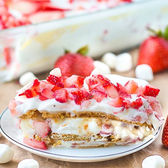 Strawberry Cheesecake Icebox Cake