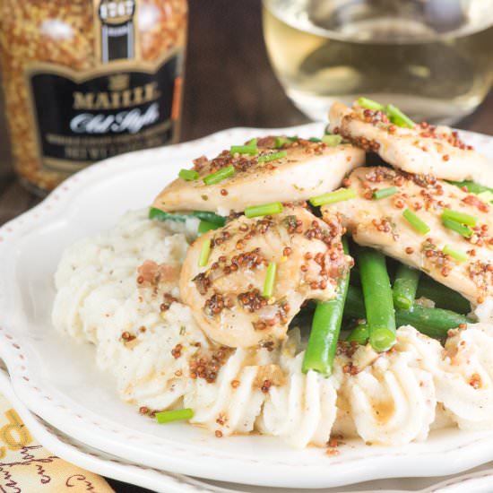 Dijon Mustard White Wine Chicken