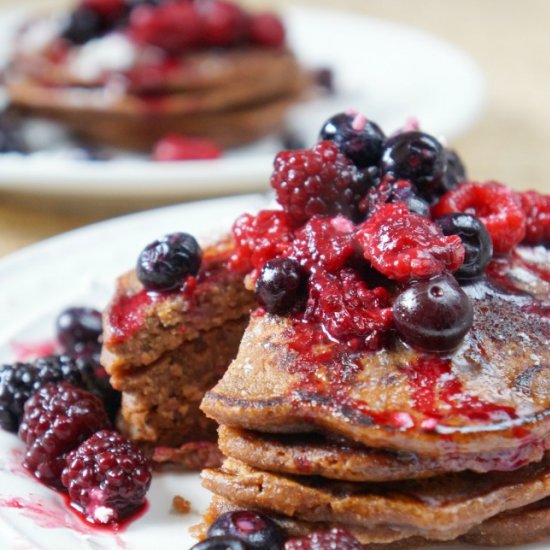 Simple Chocolate Pancakes