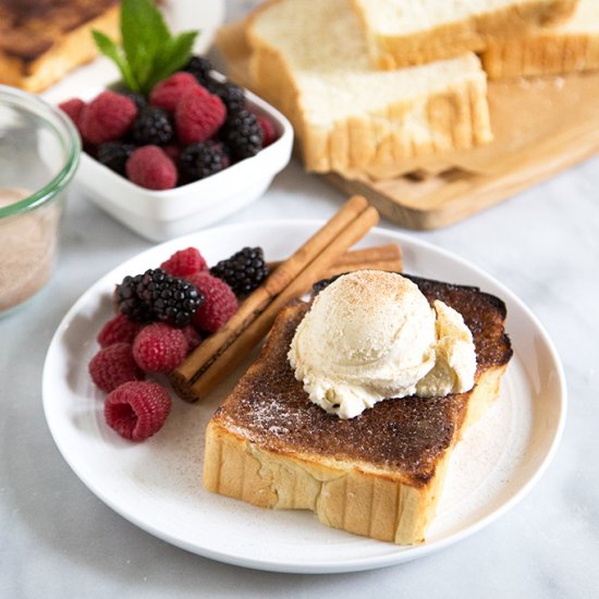 Cinnamon Sugar Milk Toast