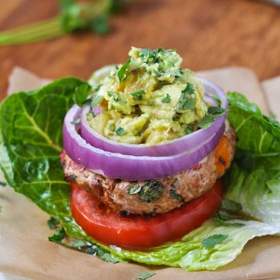 Paleo Cilantro Lime Turkey Burgers