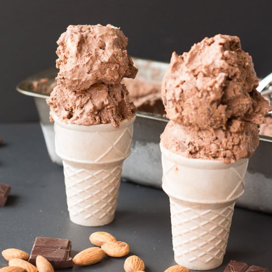 Vegan Heavenly Hash Ice Cream