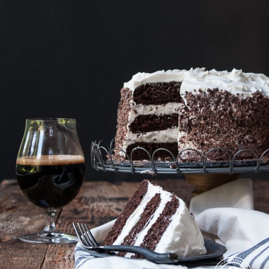 Black and Tan Stout Cake