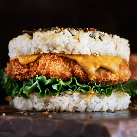 Chicken Katsu Rice Burgers