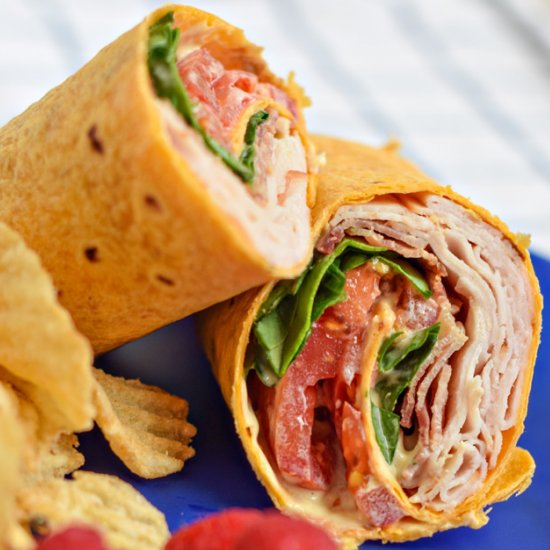 Turkey Bacon Wrap with Avocado