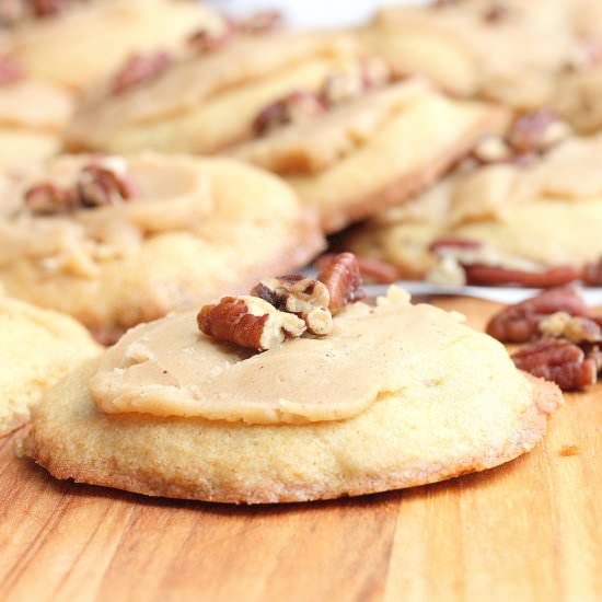 Caramel-Frosted Brown Sugar Cookies