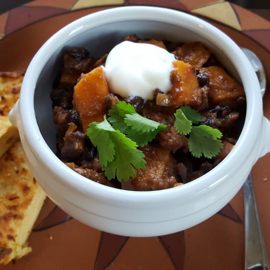 Black Bean and Sweet Potato Chili