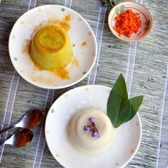 Savory Pannacotta Two Ways