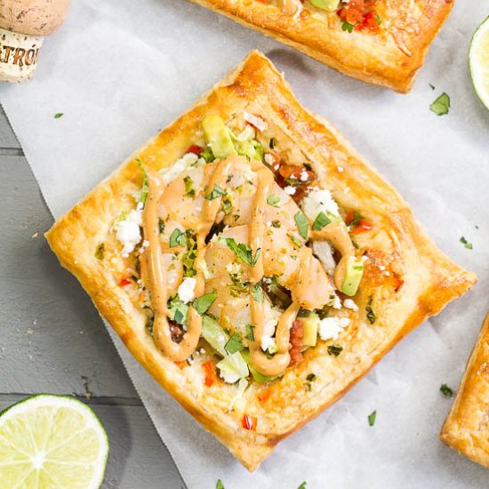 Margarita Shrimp Taco Tarts