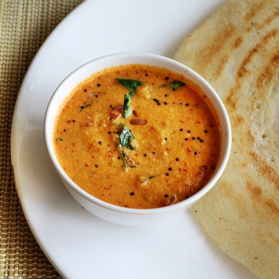 Red Coconut Chutney (Kerala Style )