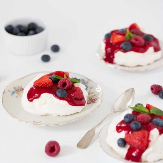 Very Berry Pavlovas