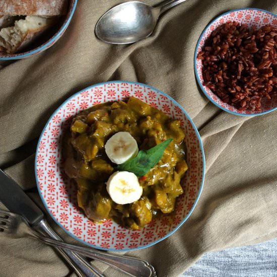 Curry with Banana and Gingerbread