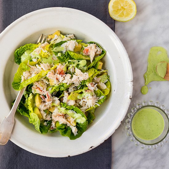 Green Caesar Crab Salad