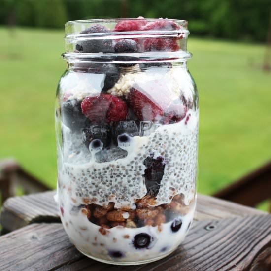 Crispy Overnight Chia Oats