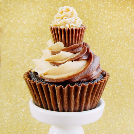 Chocolate Peanut Butter Cupcakes