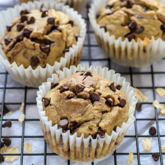 Blender Banana Oatmeal Muffins