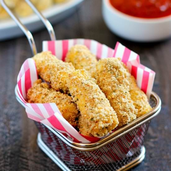 Baked Mozzarella Sticks