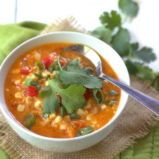 Thai Red Curry Corn Chowder