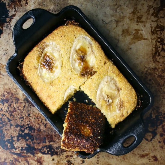 Banana Bacon Fat Cornbread