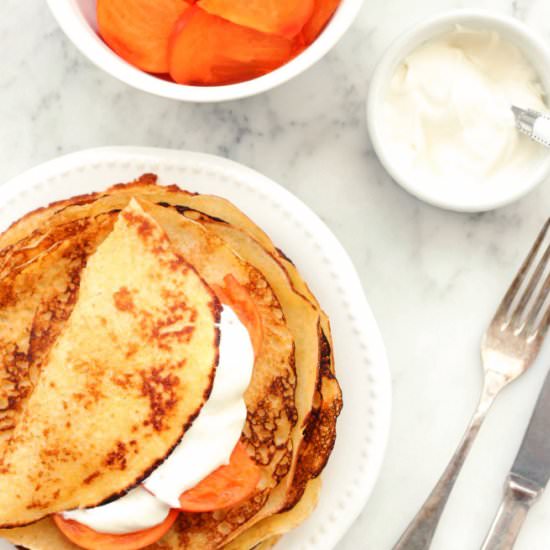 Gluten-Free Cornmeal Crepes