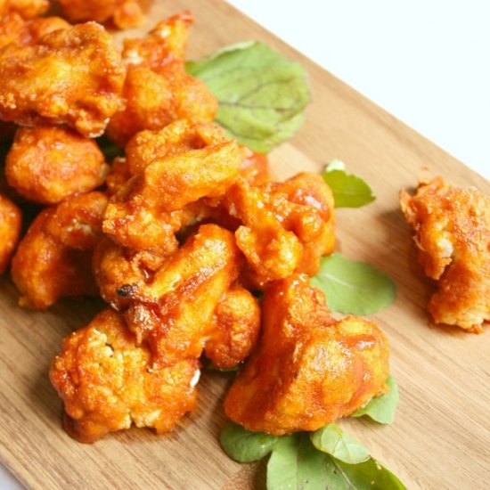 Spicy Buffalo Cauliflower Wings