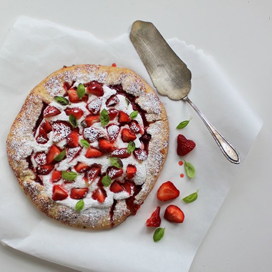 Strawberry Galette with Meringue