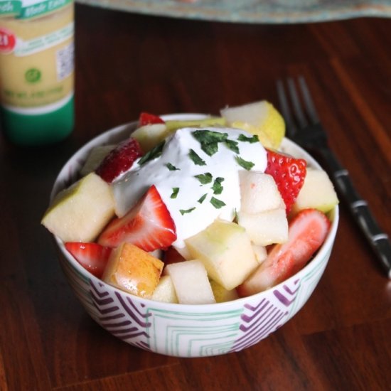 Boozy Ginger-Lemon Fruit Salad