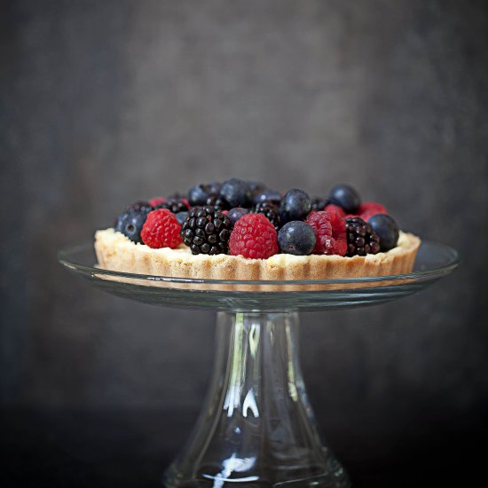 Fresh Berry and Vanilla Custard Tart