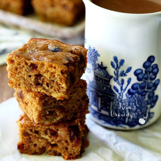 Banana Date Blondies