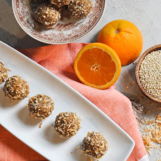 Quinoa Mango and Coconut Bites