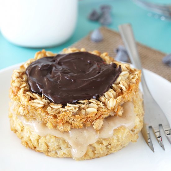 Boston Cream Pie Baked Oatmeal