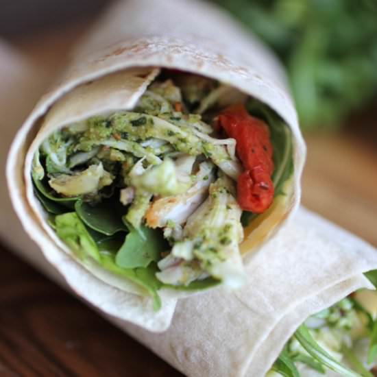 Chicken Pesto Wraps