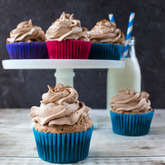 Chocolate Angel Food Cupcakes