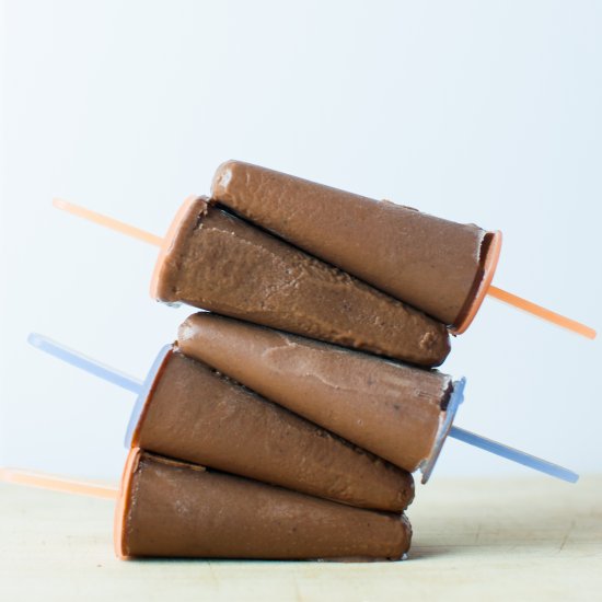 Homemade fudgesicles