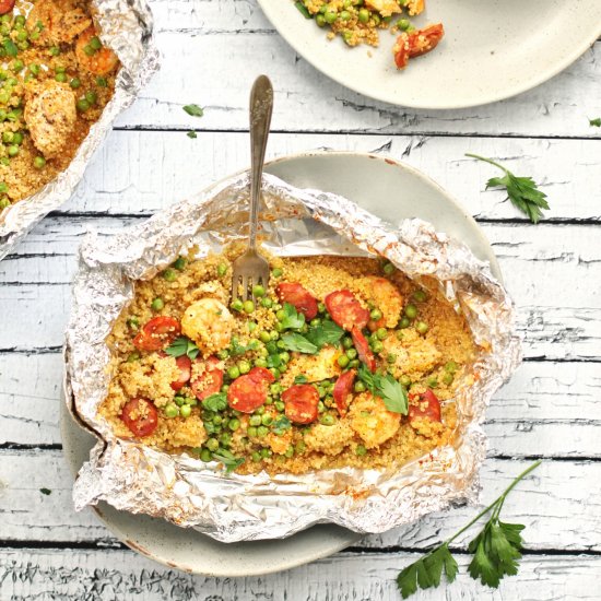 Quinoa Paella Foil Packs