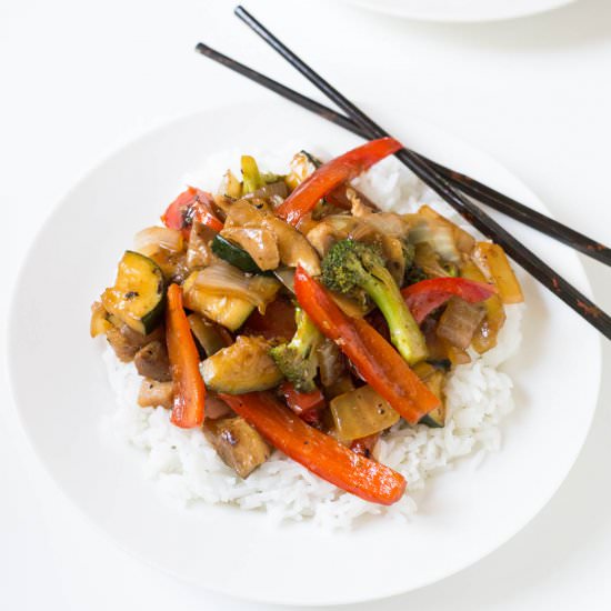 Broccoli & Bell Pepper Stir Fry