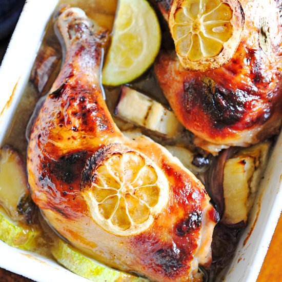 Lemon and Honey Baked Chicken