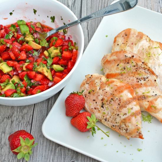 Chicken and Strawberry Salsa