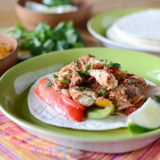 Oven Baked Chipotle Chicken Fajitas